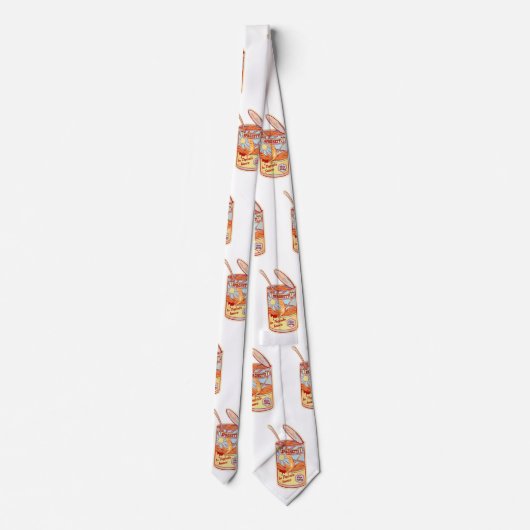 Tin van conserven van Spaghetti Stropdas (Achterkant)