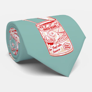 Tin van gebakken bonen stropdas