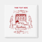 Tin van sardines magneet (Voorkant)