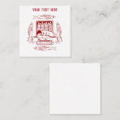 Tin van sardines notitiekaartje (Voorkant / Achterkant)