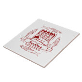 Tin van sardines tegeltje (Zijkant)