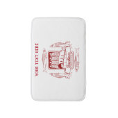 Tin van sardines voor de pop badmat (Voorkant Verticaal)