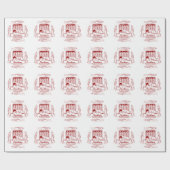 Tin van sardines voor de pop cadeaupapier (Vlak)