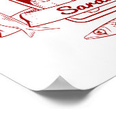 Tin van sardines voor de pop poster (Hoek)