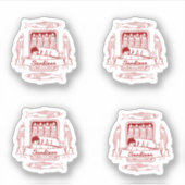 Tin van sardines voor de pop sticker (Voorkant)