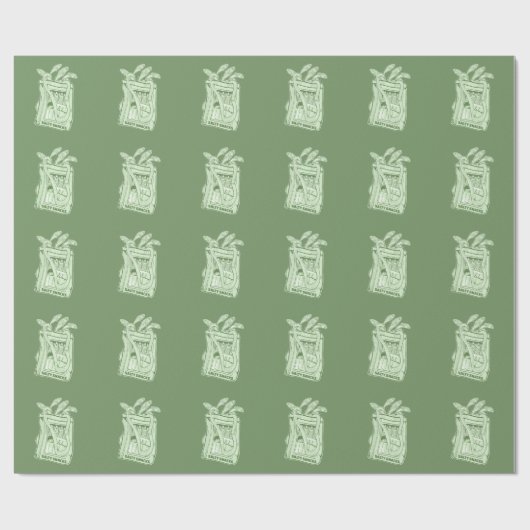 Tin van sardines zoute snack cadeaupapier (Vlak)