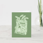 Tin van sardines zoute snack kaart (Voorkant)