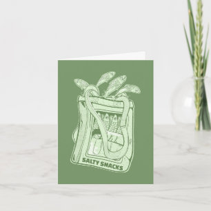 Tin van sardines zoute snack kaart
