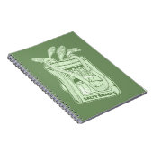 Tin van sardines zoute snack notitieboek (Rechterzijde)