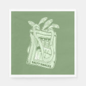 Tin van sardines zoute snack servet (Voorkant)