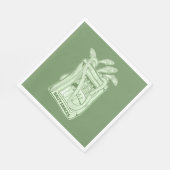 Tin van sardines zoute snack servet (Hoek)