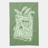 Tin van sardines zoute snack theedoek (Verticaal)