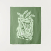 Tin van sardines zoute snack wandkleed (Voorkant)