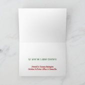 Tin Whistle Kerstmis,  Retro Feestdagen Kaart (Binnen)