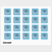 Tin Whistle License Square Sticker (Vel)