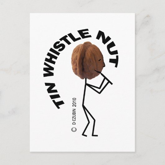 Tin Whistle Nut Briefkaart (Voorkant)