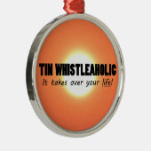 Tin Whistleaholic Life Metalen Ornament (Rechts)