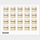 Tin Whistleaholic Life Square Sticker (Vel)