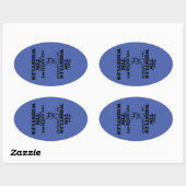 Tin Whistles verbood ovaal Sticker (Vel)