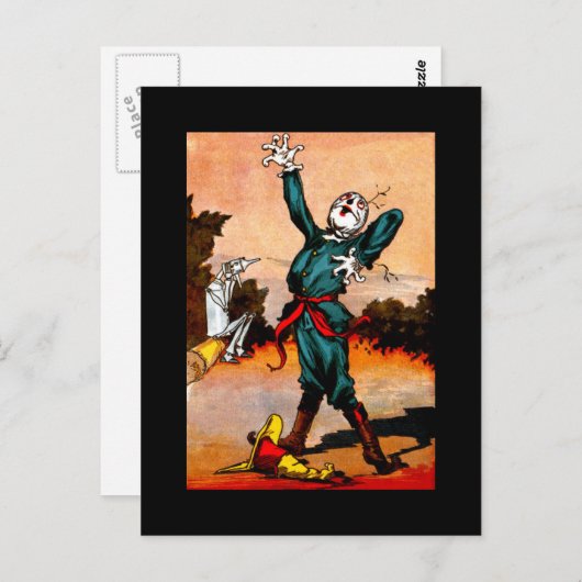 Tin Woodman en Scarecrow Briefkaart (Voorkant / Achterkant)