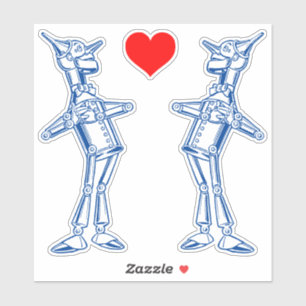 Tin Woodman met Denslow Wonderful Wizard Sticker