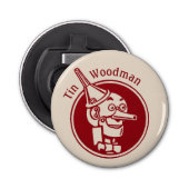 Tin Woodman (Tin Man) Face CC0899 Wonderful Wizard Button Flesopener (Voorkant)
