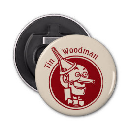 Tin Woodman (Tin Man) Face CC0899 Wonderful Wizard Button Flesopener