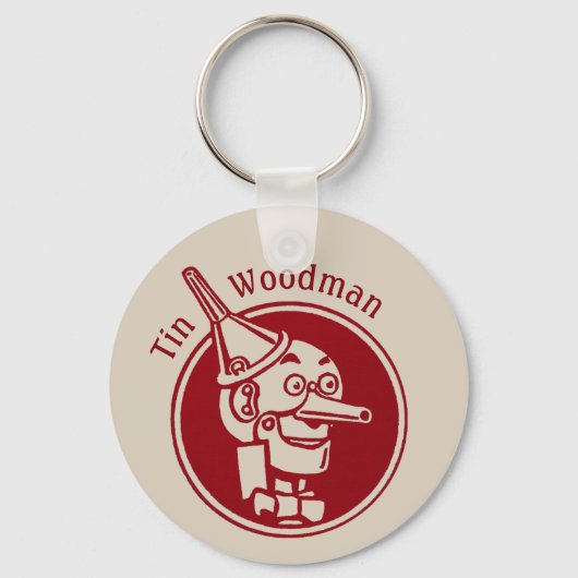 Tin Woodman (Tin Man) Face CC0901 Wonderful Tovena Sleutelhanger (Voorkant)