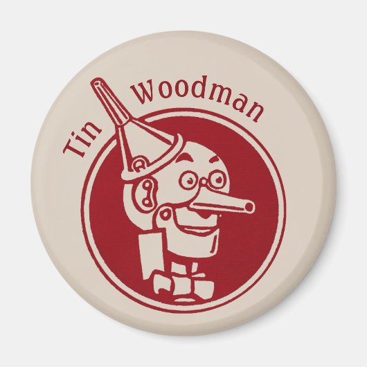 Tin Woodman (Tin Man) Face CC0902 Wonderful Tovena Magneet (Voorkant)