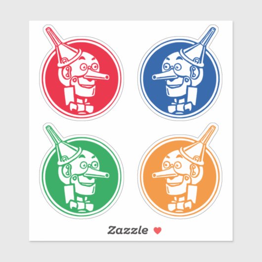 Tin Woodman (Tin Man) Face CC1095 Wonderful Tovena Sticker (Vel)