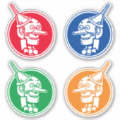 Tin Woodman (Tin Man) Face CC1095 Wonderful Tovena Sticker (Voorkant)