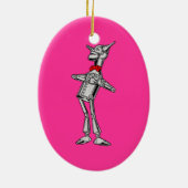 Tin Woodsman  Tovenaar van Oz 1900 Keramisch Ornament (Achterkant)
