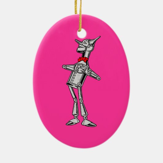 Tin Woodsman  Tovenaar van Oz 1900 Keramisch Ornament (Achterkant)