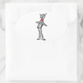 Tin Woodsman  Wizard of Oz 1900 Ovale Sticker (Tas)