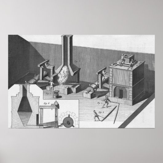 Tin workshop, gegraveerd door Benard, Robert Poster (Voorkant)