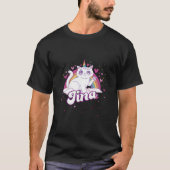 Tina Adorable Name With Beautiful Caticorn T-shirt (Voorkant)