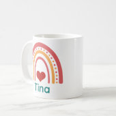 Tina Boho Rainbow Koffiemok (Voorkant links)