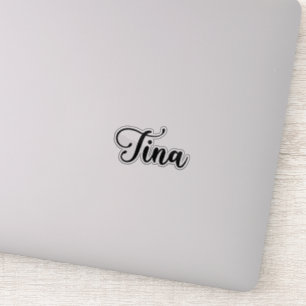 Tina Naam - Handgeschreven kalligrafie Sticker