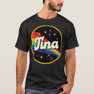 Tina regenboog in ruimte  stijl t-shirt