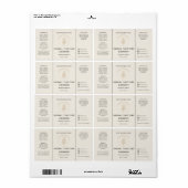 Tinctuur 4oz Olie Druppelaar Logo Fles Etiket (Full Sheet)