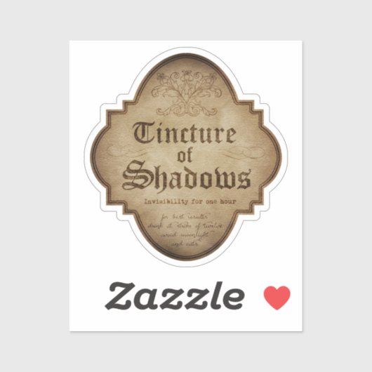 Tinctuur van Shadows Apothecary DC Sticker (Vel)