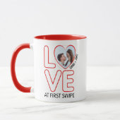 Tinder Paar Liefde bij eerste swipe, Valentijn ’ s Mok (Links)