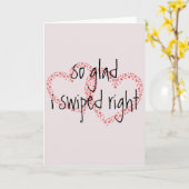 Tinder Swiped Right Jubileum Valentijnsdag Kaart (Gele Bloem)