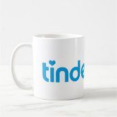 Tinderfella met grote tekst koffiemok (Links)