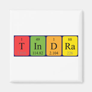 Tindra periodiek table name magnet