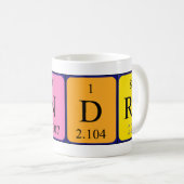 Tindra periodieke mok naam (Voorkant rechts)