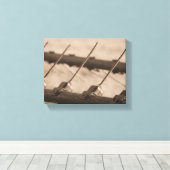 Tine to Rake in Sepia Canvas Afdruk (Insitu (Houten vloer))