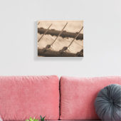 Tine to Rake in Sepia Canvas Afdruk (Insitu (Woonkamer))
