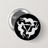 Tinens konijn ronde button 5,7 cm (Voorkant /achterkant)