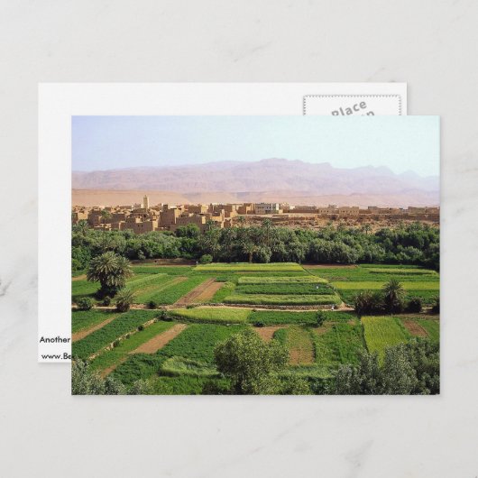 Tinerhir, Marokko Briefkaart (Voorkant / Achterkant)